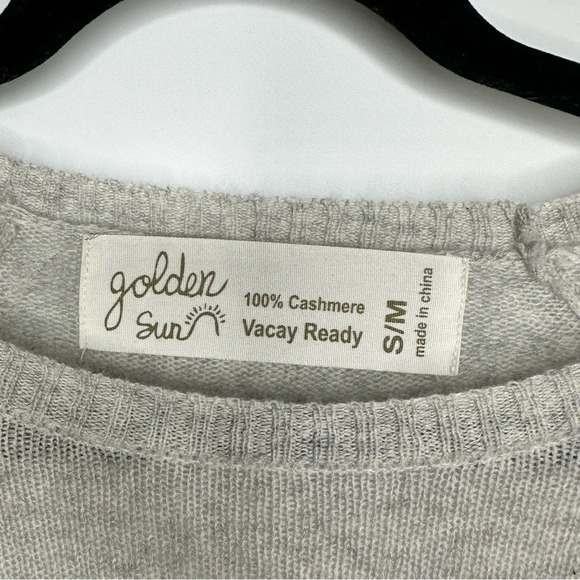 Golden Sun Cashmere Sweater Size Small Medium - Picture 2 of 3